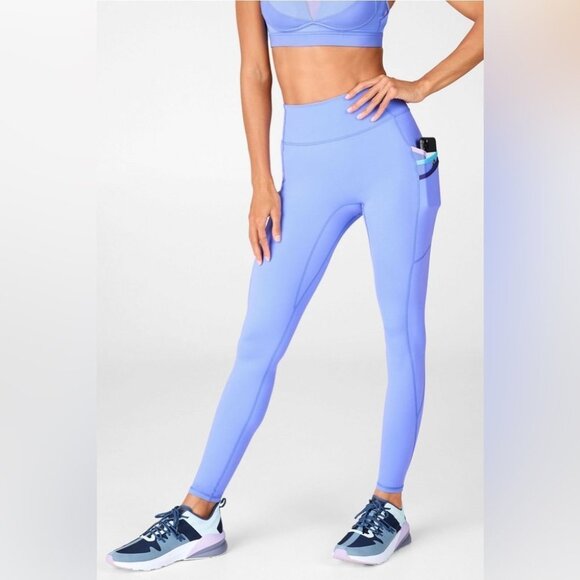 Fabletics Leggings Size Small Light Blue Trinity High-Waisted Pockets  Motion365 - Picture 8 of 13